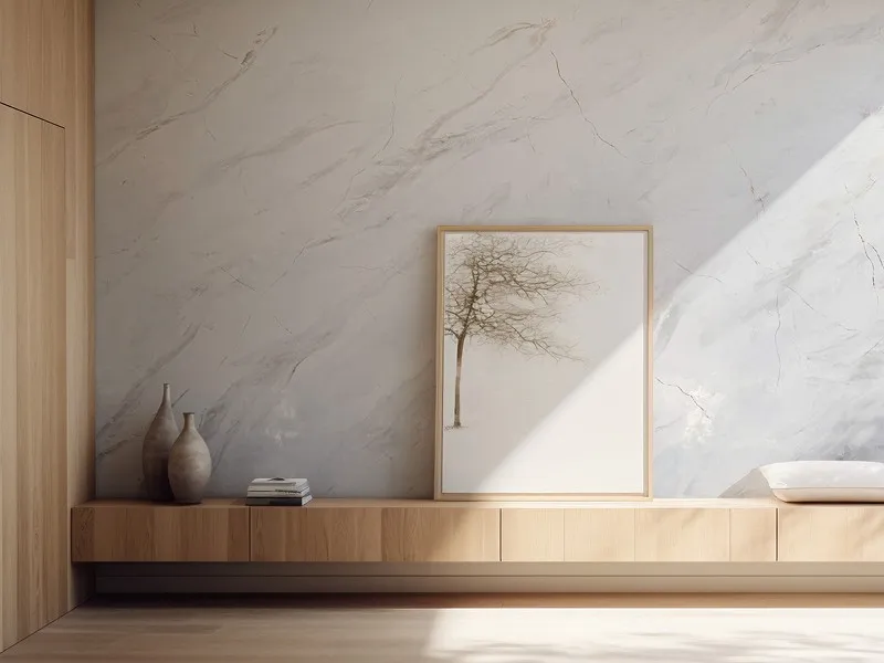 Mermer desenli dekoratif İtalyan boya uygulaması örneği